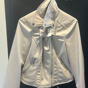 White leather jacket brand new express